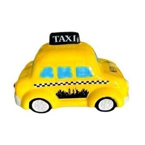 Vintage Ceramic New York City Yellow Taxi Cab Bank